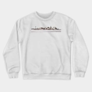 Seattle skyline edges Crewneck Sweatshirt